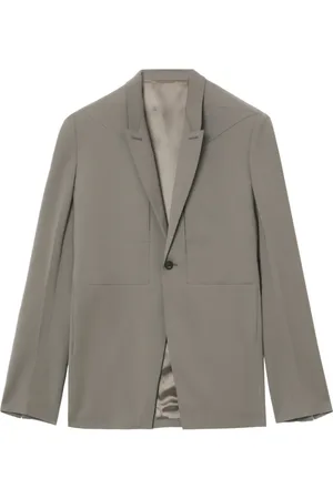 Rick Owens Single-breasted virgin wool blazer