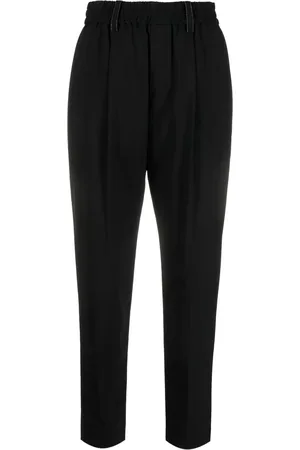 Brunello Cucinelli High-waisted tapered trousers