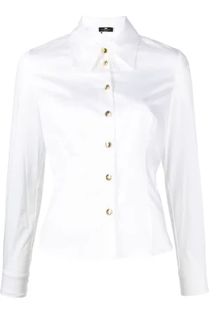 Elisabetta Franchi Backless button-front shirt