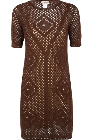 Twin-Set Lattice-knit dress