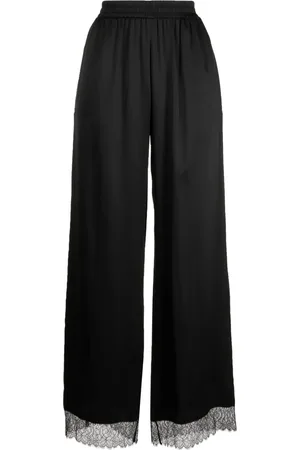 Burberry Elasticated-waistband silk trousers