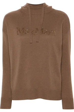 Max Mara Crystal-logo hoodie