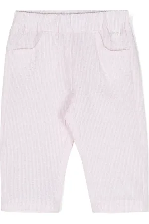 Il gufo Pinstriped seersucker trousers