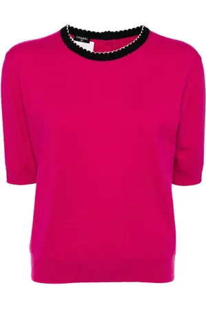 CHANEL 1994 scallop-edge cashmere jumper