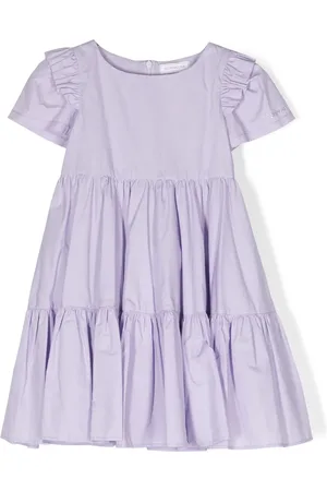 MONNALISA A-line pleated ruffled dress