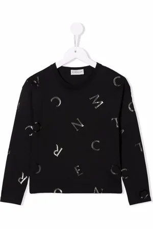 Moncler Logo print long-sleeve top