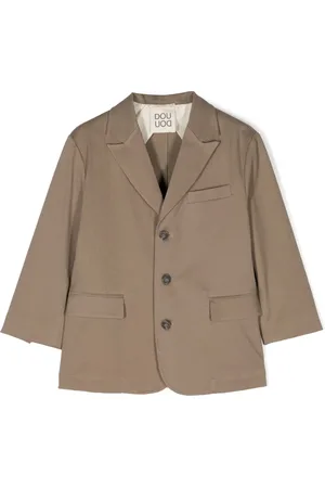 DOUUOD KIDS Notched-lapels single-breasted blazer