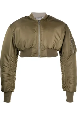 VTMNTS Cropped padded bomber jacket