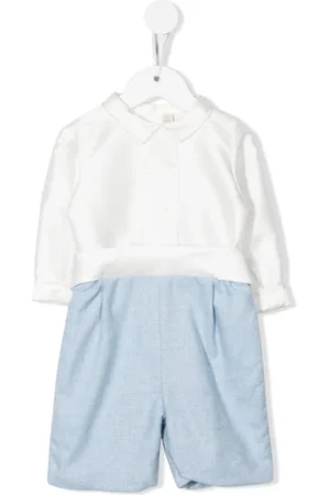 LA STUPENDERIA Two-tone cotton romper