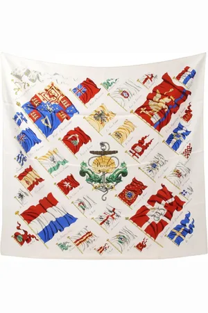 Hermès 2000s Carr?? 90 Pavois scarf