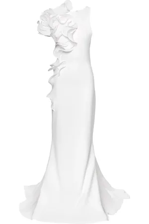 Ana Radu Ruffled-appliqu?? gown
