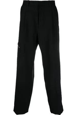 OAMC Zip detail cotton wide-leg trousers