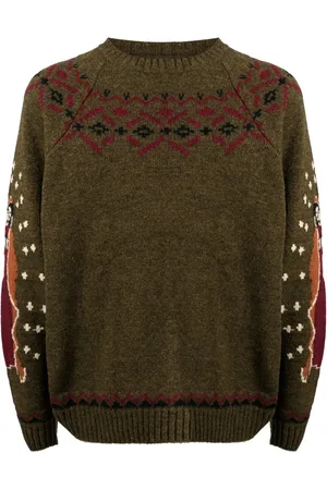 KAPITAL 5G patterned-intarsia jumper
