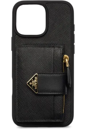 Prada Saffiano leather iPhone 16 Pro Max case