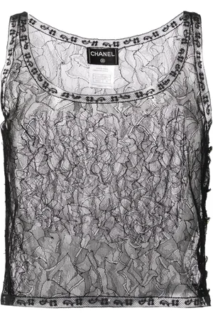 CHANEL 2000 lace tank top