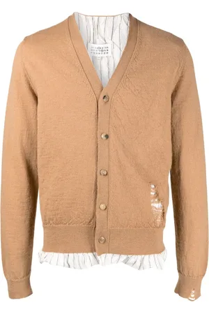Maison Margiela Distressed wool cardigan