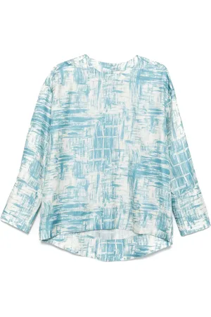 ODEEH Paint-brush print blouse