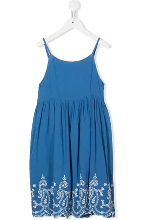 Ralph Lauren TEEN floral-embroidered sleeveless dress