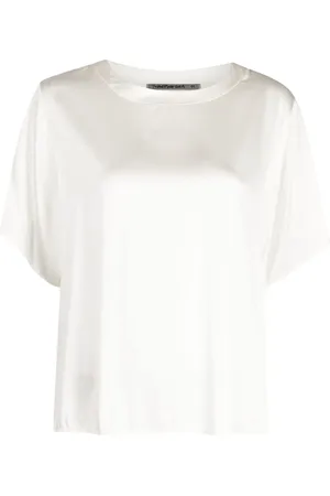 TRANSIT Panelled satin T-shirt