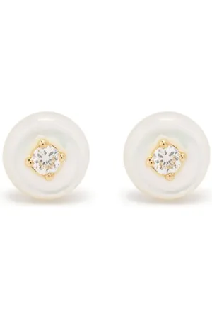 Fernando Jorge 18kt yellow Orbit diamond stud earrings
