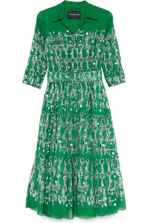 SAMANTHA SUNG Aster midi dress