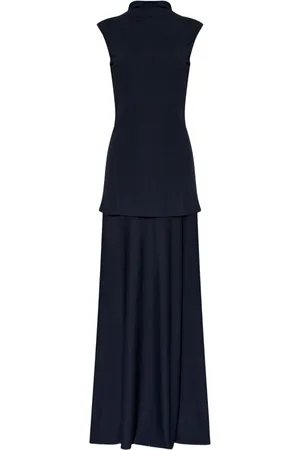Jil Sander Layered sleeveless maxi dress