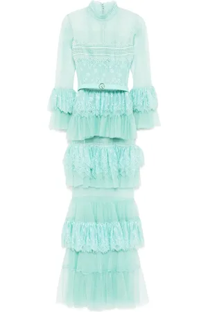 Saiid Kobeisy Ruffled lace dress