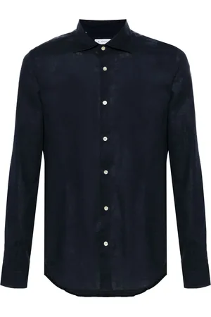 Manuel Ritz Logo-embroidered long-sleeves shirt