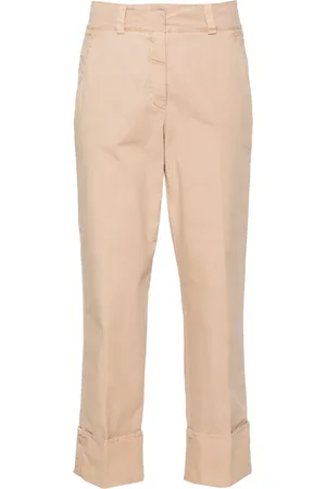 PESERICO SIGN Cuffed cropped trousers