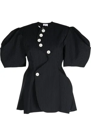 ENFÖLD Pinstripe short-sleeve blouse