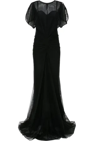 Victoria Beckham Sheer-overlay dress