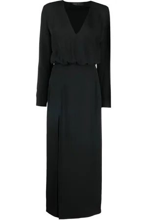 FEDERICA TOSI Slit-detail V-neck dress