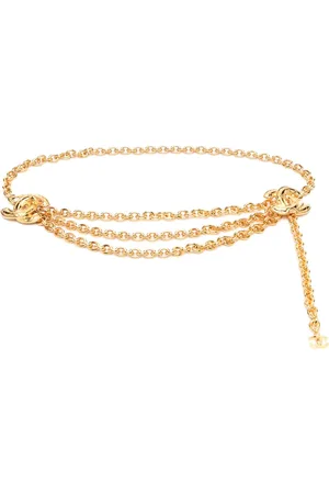 CHANEL 1990s CC cable-link chain belt