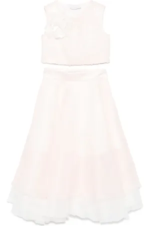 MONNALISA Satin skirt set