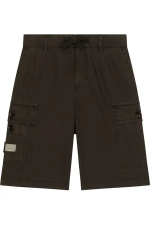 Dolce & Gabbana Logo-plaque cotton cargo shorts