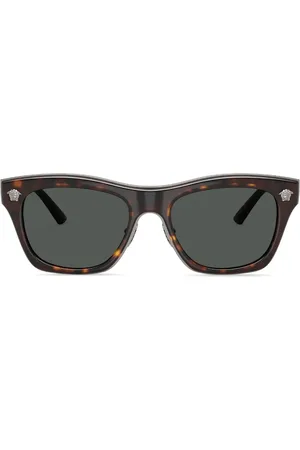 VERSACE Tortoiseshell-effect sunglasses