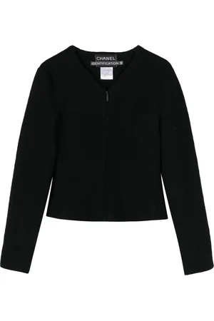 CHANEL 1999 zip-up wool jacket