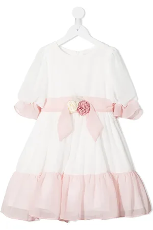 PATACHOU Floral-appliqu?? flared dress