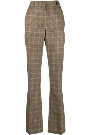 Nina Ricci Houndstooth checked straight-leg trousers