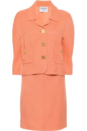 CHANEL 1990-2000s wool skirt suit