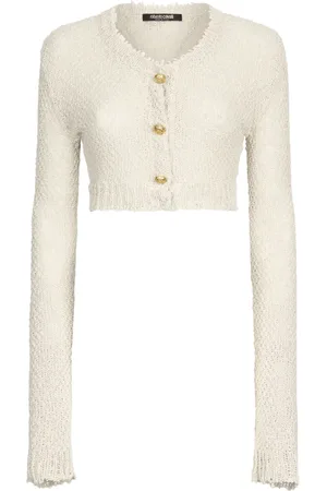 Roberto Cavalli Cropped knitted cardigan