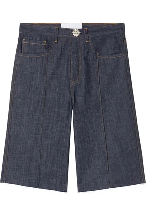AZ FACTORY X Lutz Huelle Formal knee-length denim shorts