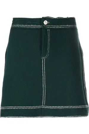 Barrie Contrast-stitch mini skirt