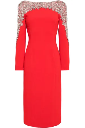 Jenny Packham Solstice crystal-embellishment midi dress