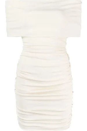 Khaite Ruched off-shoulder dress