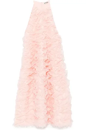 Jil Sander Ruffle sleeveless dress