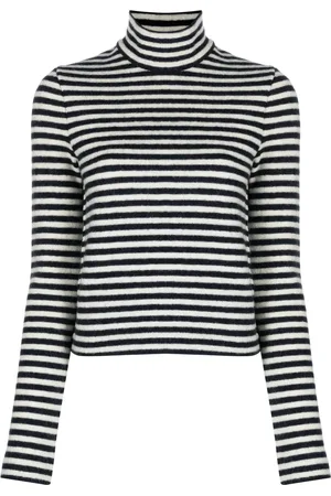 Jil Sander Logo-patch striped wool sweater