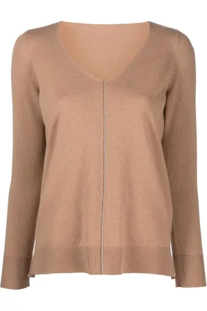 LE TRICOT PERUGIA V-neck long-sleeved jumper