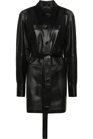 DESA 1972 Mesh-design leather jacket