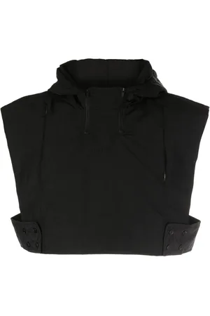 Off-Duty Del cropped hooded gilet